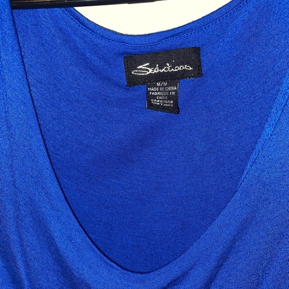 2 for $20 Midi Royal Blue Cut-Out Dress - Picture 2 of 3